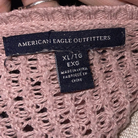 🩷American Eagle, dusty, pink oversized sweater. Size XL EUC🩷 - Picture 4 of 6